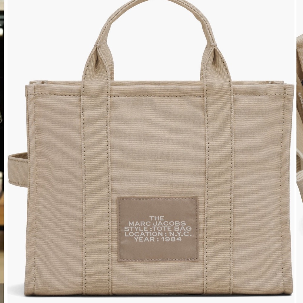 Marc Jacobs Canvas Medium Tote (Beige) - Picture 4 of 7